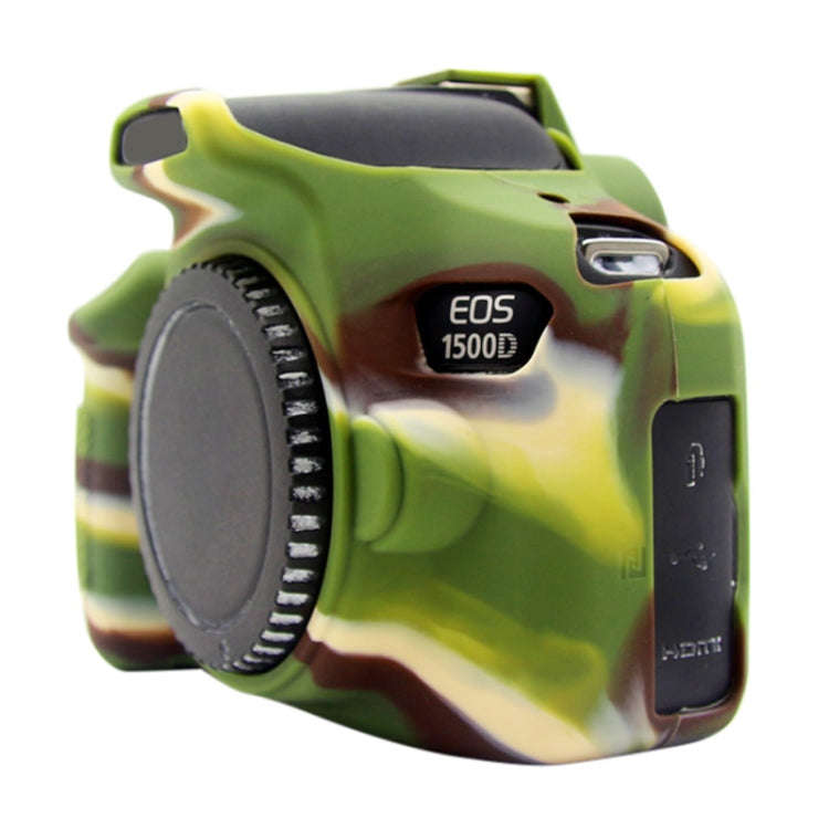 PULUZ Soft Silicone Protective Case for Canon EOS 1300D / 1500D(Camouflage)