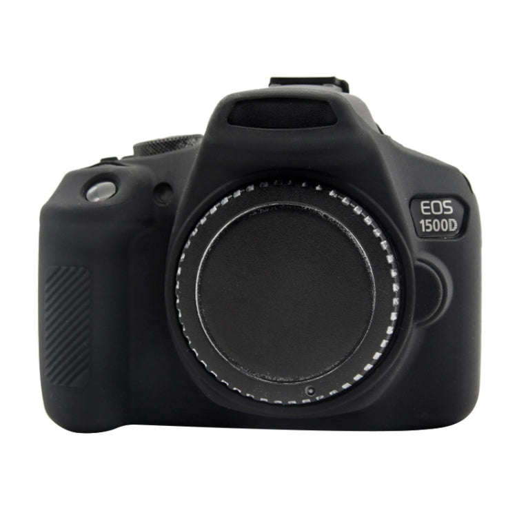 PULUZ Soft Silicone Protective Case for Canon EOS 1300D / 1500D(Black)