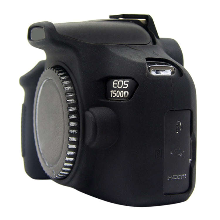 PULUZ Soft Silicone Protective Case for Canon EOS 1300D / 1500D(Black)