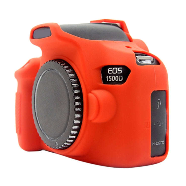 PULUZ Soft Silicone Protective Case for Canon EOS 1300D / 1500D(Red)