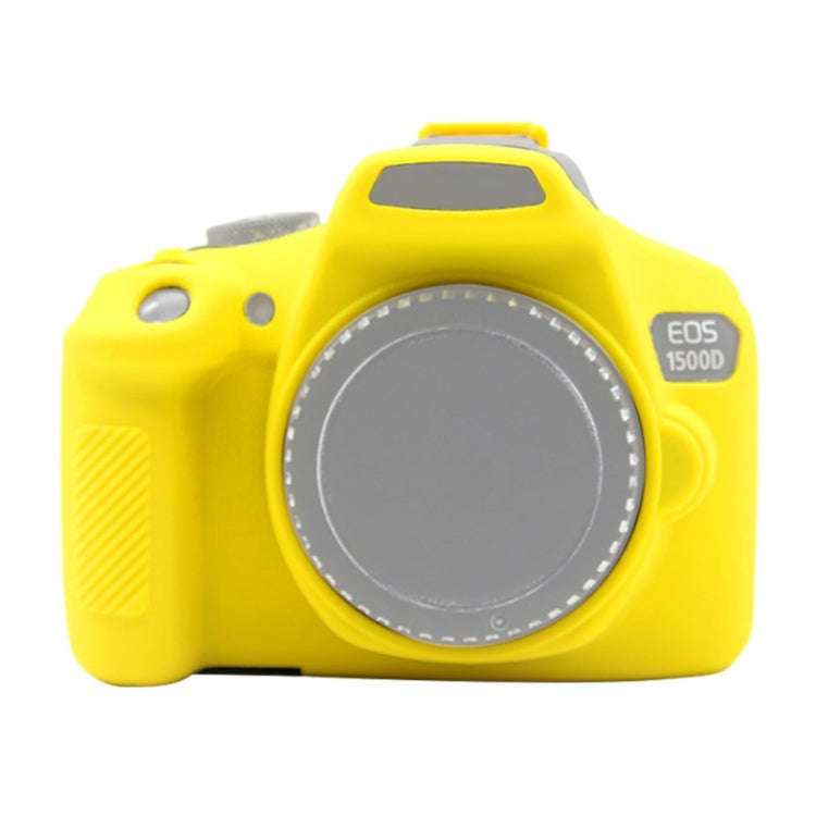 PULUZ Soft Silicone Protective Case for Canon EOS 1300D / 1500D(Yellow)