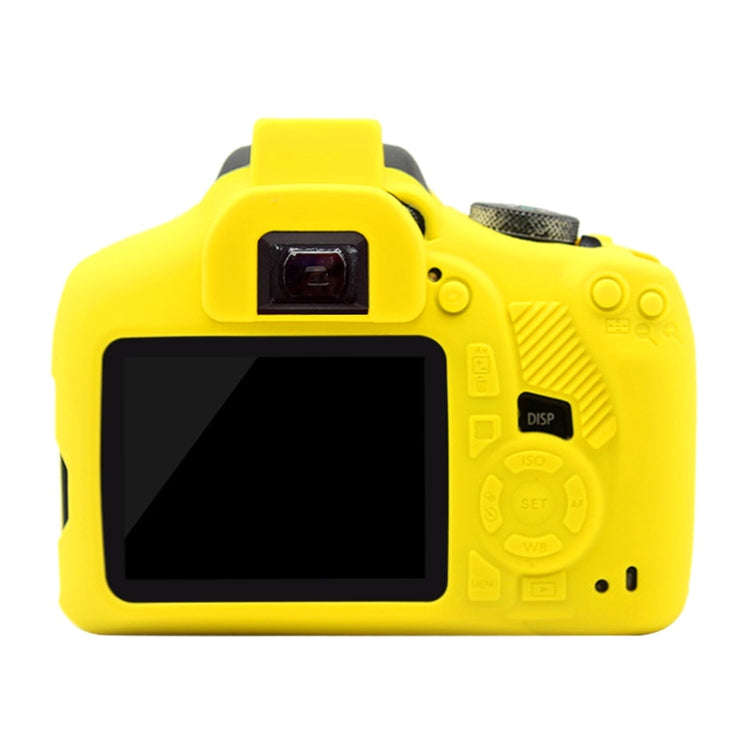 PULUZ Soft Silicone Protective Case for Canon EOS 1300D / 1500D(Yellow)