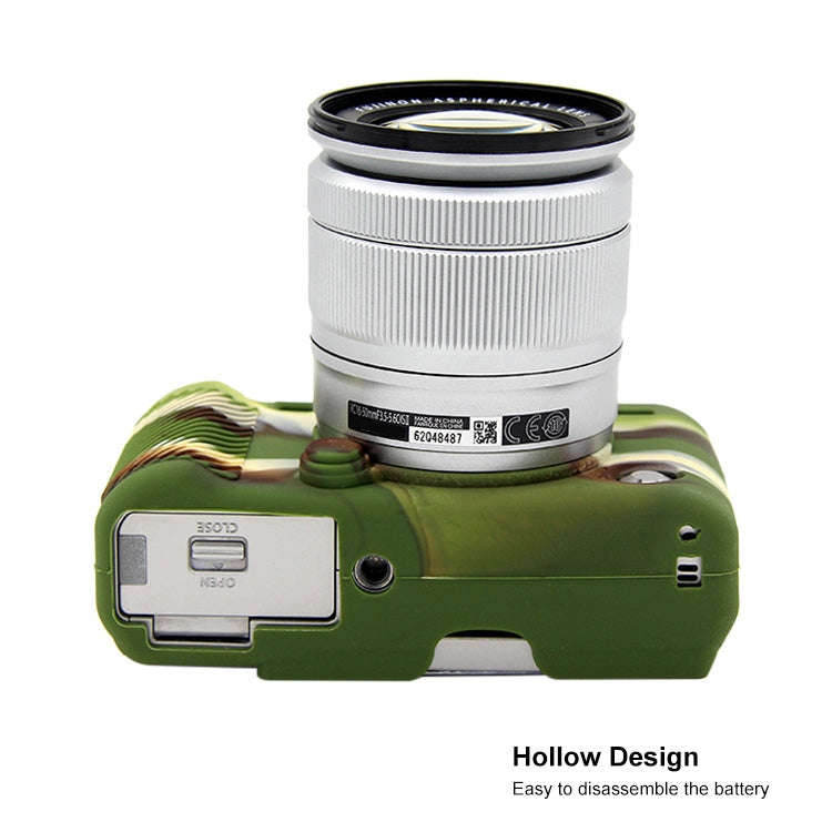 PULUZ Soft Silicone Protective Case for FUJIFILM X-A3 / X-A10(Camouflage)