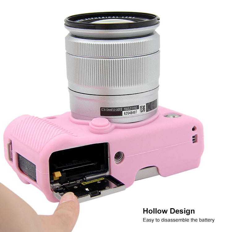 PULUZ Soft Silicone Protective Case for FUJIFILM X-A3 / X-A10(Pink)