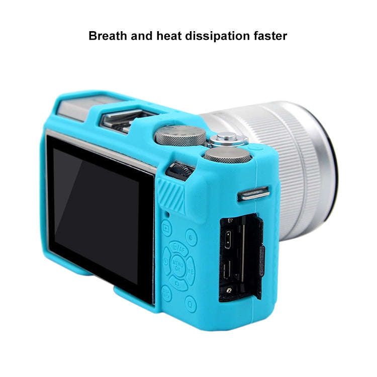 PULUZ Soft Silicone Protective Case for FUJIFILM X-A3 / X-A10(Blue)