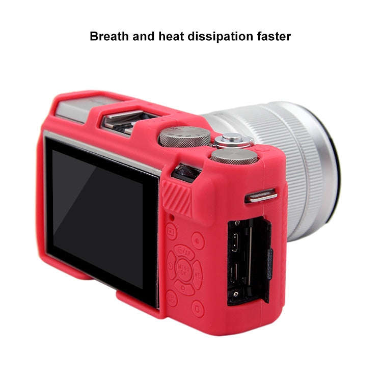 PULUZ Soft Silicone Protective Case for FUJIFILM X-A3 / X-A10(Rose Red)