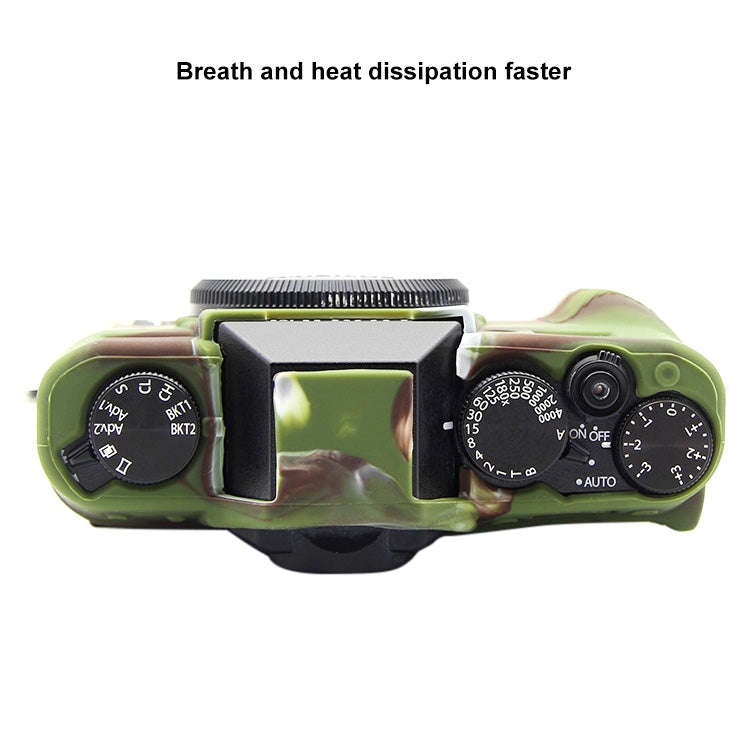PULUZ Soft Silicone Protective Case for FUJIFILM XT10(Camouflage)