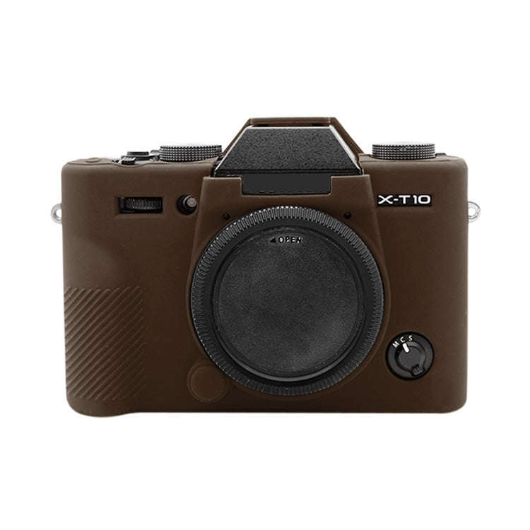 PULUZ Soft Silicone Protective Case for FUJIFILM XT10(Coffee)