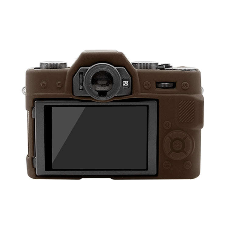 PULUZ Soft Silicone Protective Case for FUJIFILM XT10(Coffee)