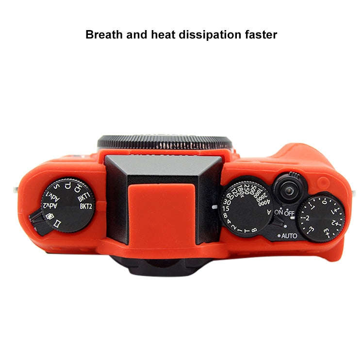 PULUZ Soft Silicone Protective Case for FUJIFILM XT10(Red)