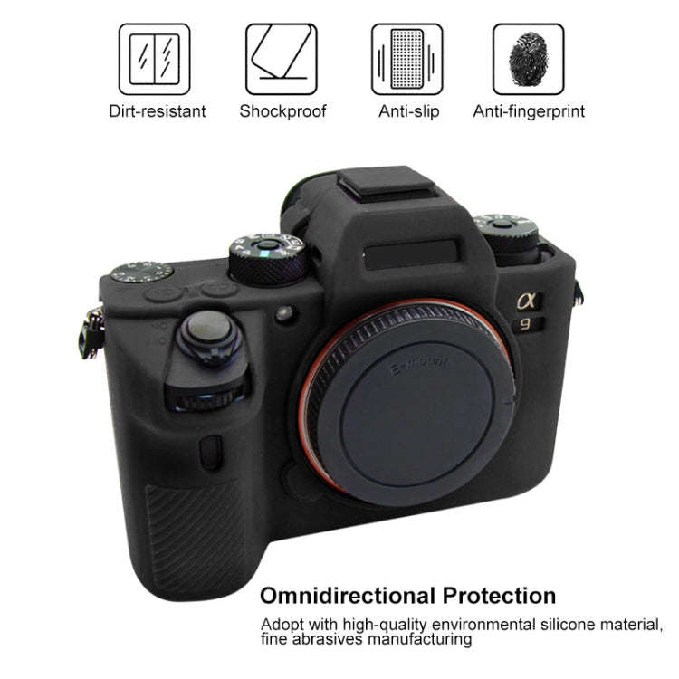 PULUZ Soft Silicone Protective Case for Sony A9 (ILCE-9) / A7 III/ A7R  III(Black)
