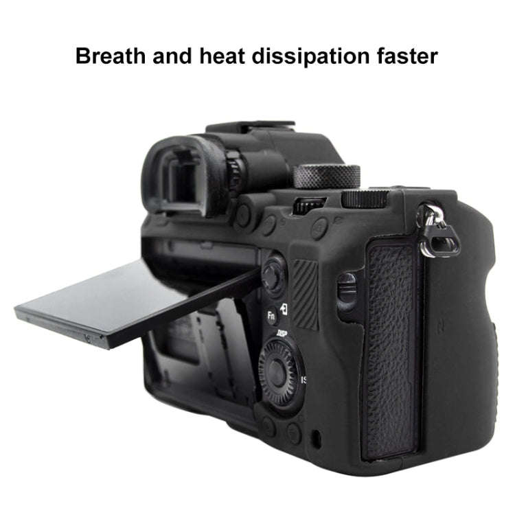 PULUZ Soft Silicone Protective Case for Sony A9 (ILCE-9) / A7 III/ A7R  III(Black)