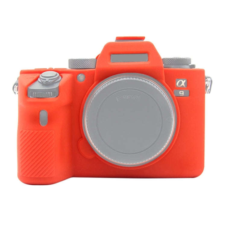 PULUZ Soft Silicone Protective Case for Sony A9 (ILCE-9) / A7 III/ A7R  III(Red)