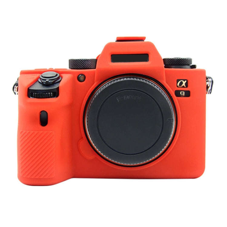 PULUZ Soft Silicone Protective Case for Sony A9 (ILCE-9) / A7 III/ A7R  III(Red)