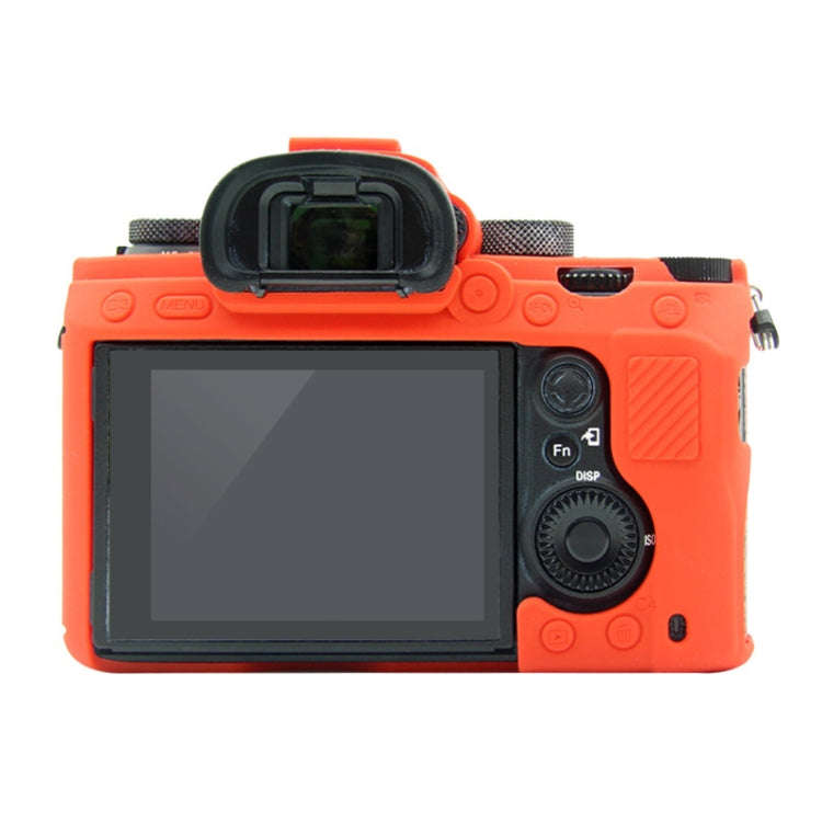 PULUZ Soft Silicone Protective Case for Sony A9 (ILCE-9) / A7 III/ A7R  III(Red)