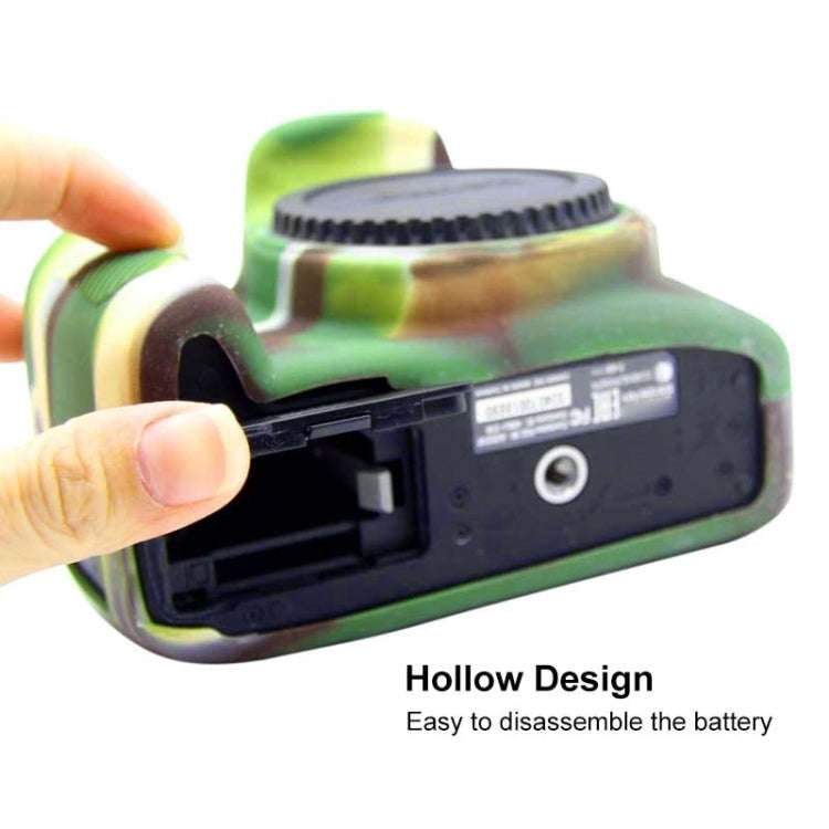 PULUZ Soft Silicone Protective Case for Canon EOS 3000D / 4000D(Camouflage)