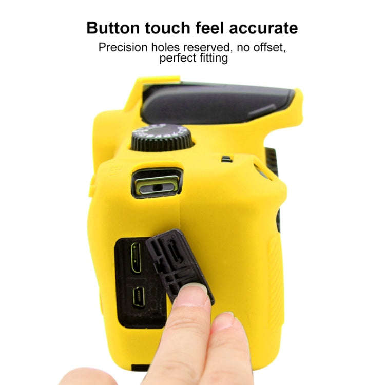 PULUZ Soft Silicone Protective Case for Canon EOS 3000D / 4000D(Yellow)