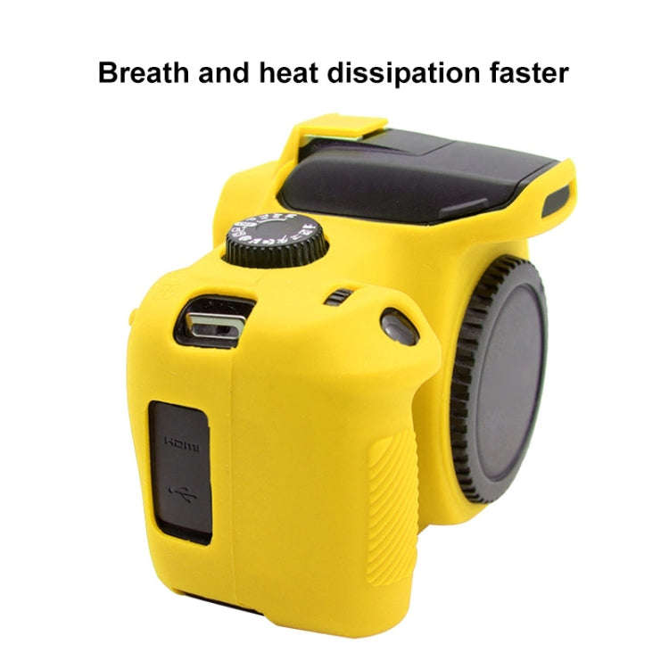 PULUZ Soft Silicone Protective Case for Canon EOS 3000D / 4000D(Yellow)