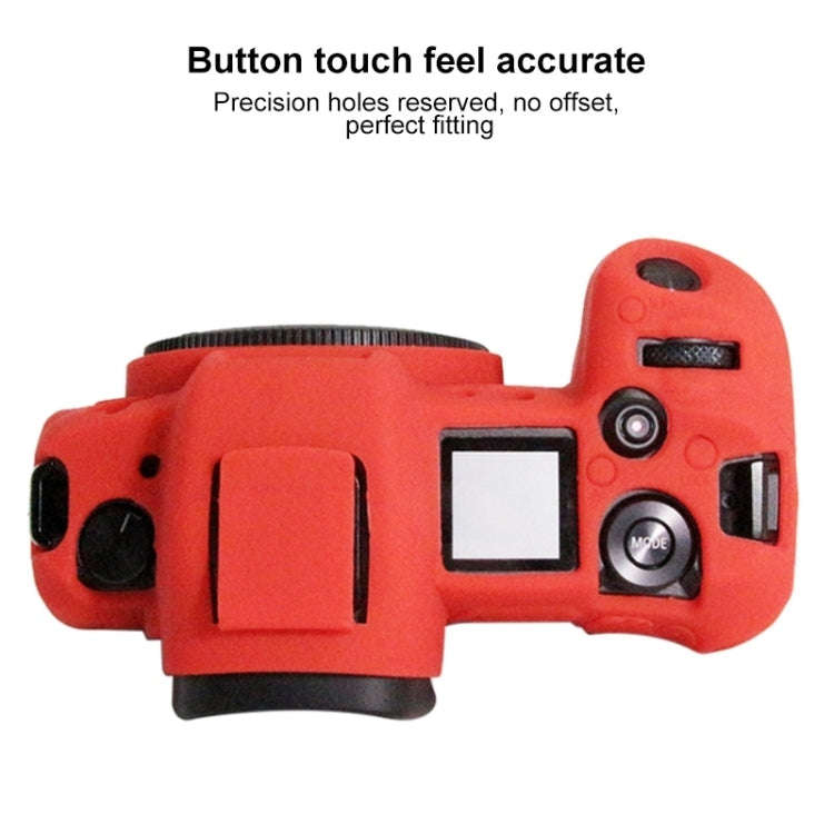 PULUZ Soft Silicone Protective Case for Canon EOS R(Red)