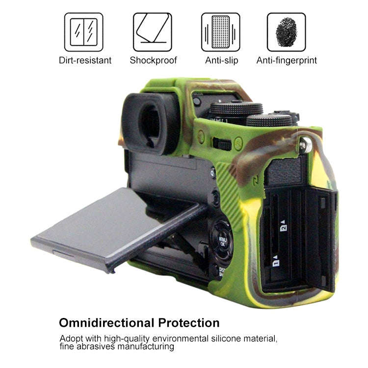 PULUZ Soft Silicone Protective Case for FUJIFILM XT3(Camouflage)