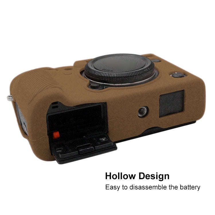 PULUZ Soft Silicone Protective Case for FUJIFILM XT3(Coffee)