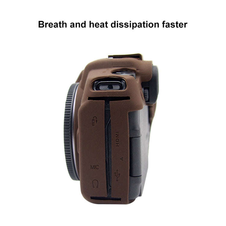 PULUZ Soft Silicone Protective Case for Canon EOS RP(Coffee)