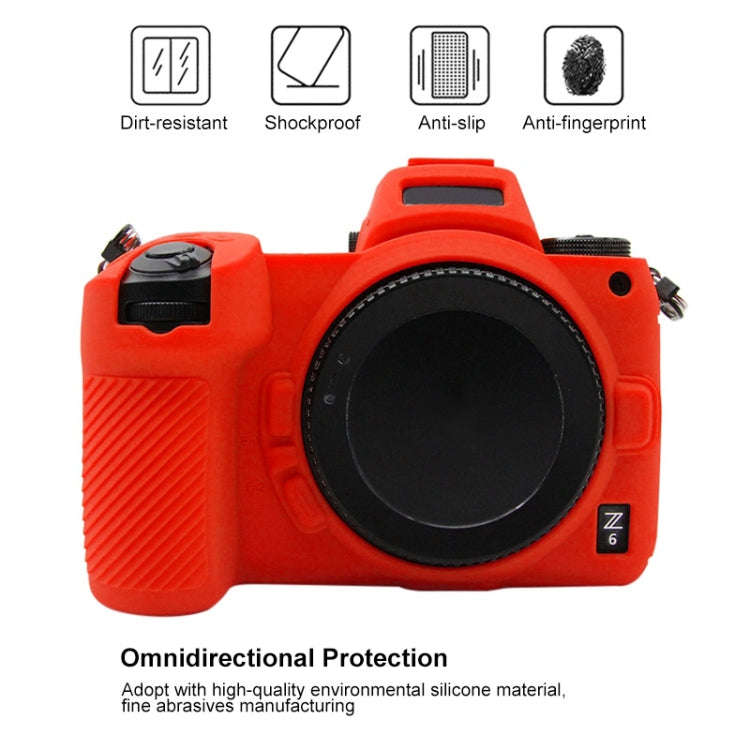 PULUZ Soft Silicone Protective Case for Nikon Z6 / Z7(Red)