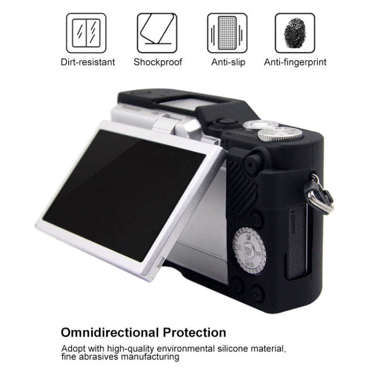 PULUZ Soft Silicone Protective Case for Panasonic Lumix GF10(Black)