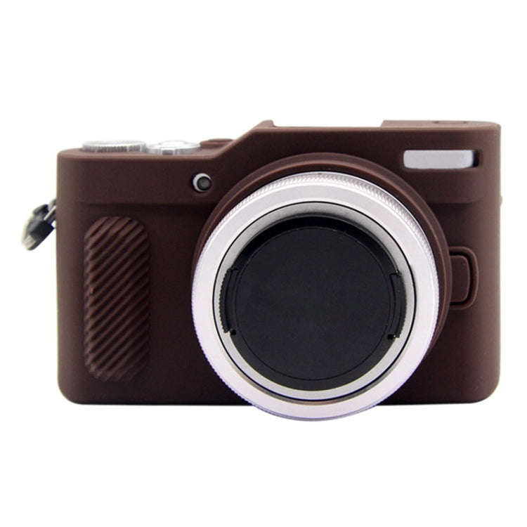 PULUZ Soft Silicone Protective Case for Panasonic Lumix GF10(Coffee)