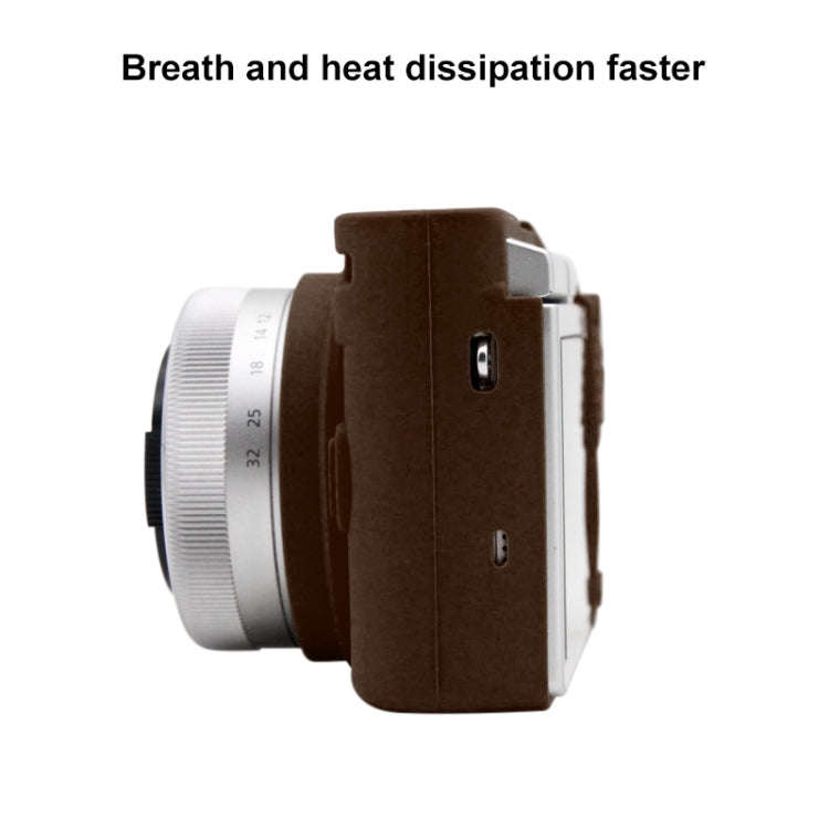PULUZ Soft Silicone Protective Case for Panasonic Lumix GF10(Coffee)