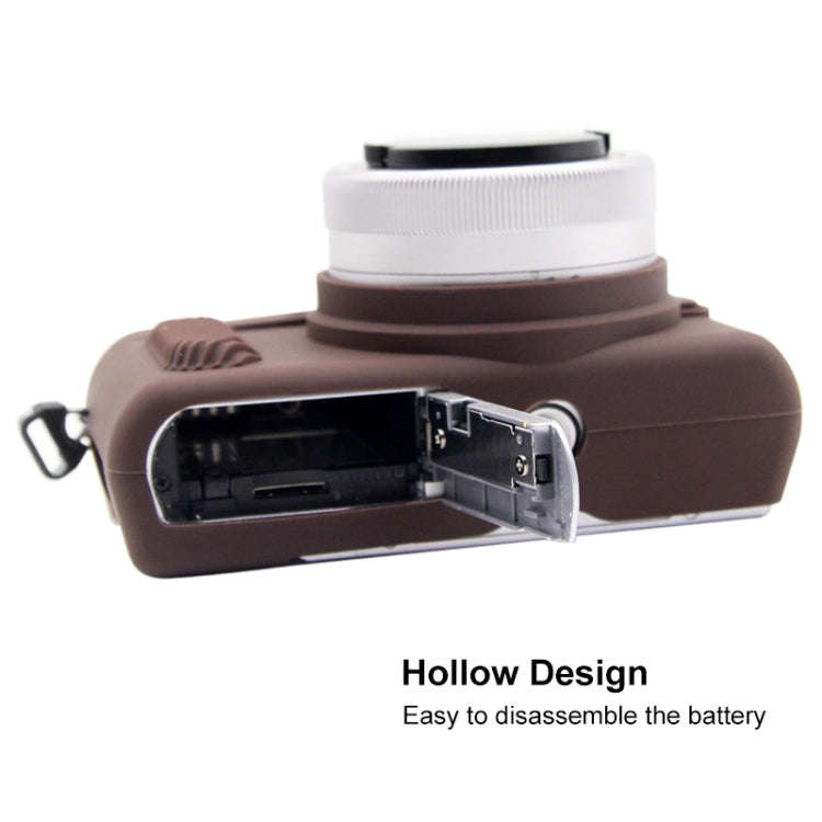 PULUZ Soft Silicone Protective Case for Panasonic Lumix GF10(Coffee)