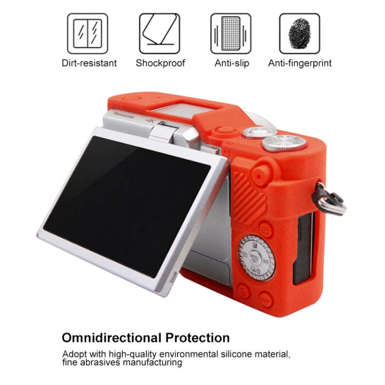 PULUZ Soft Silicone Protective Case for Panasonic Lumix GF10(Red)