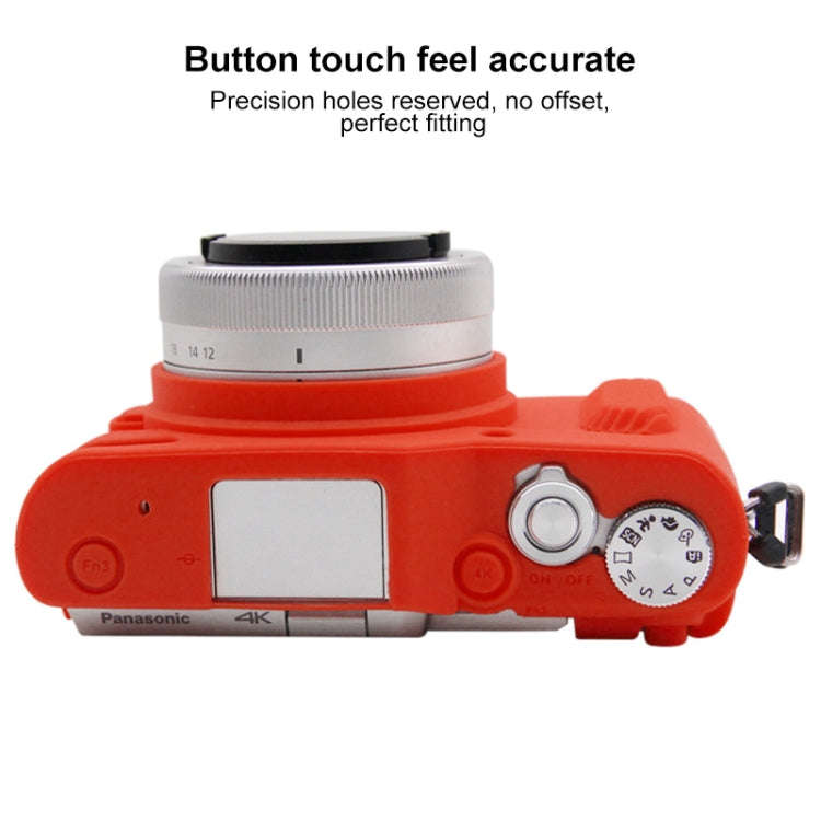 PULUZ Soft Silicone Protective Case for Panasonic Lumix GF10(Red)