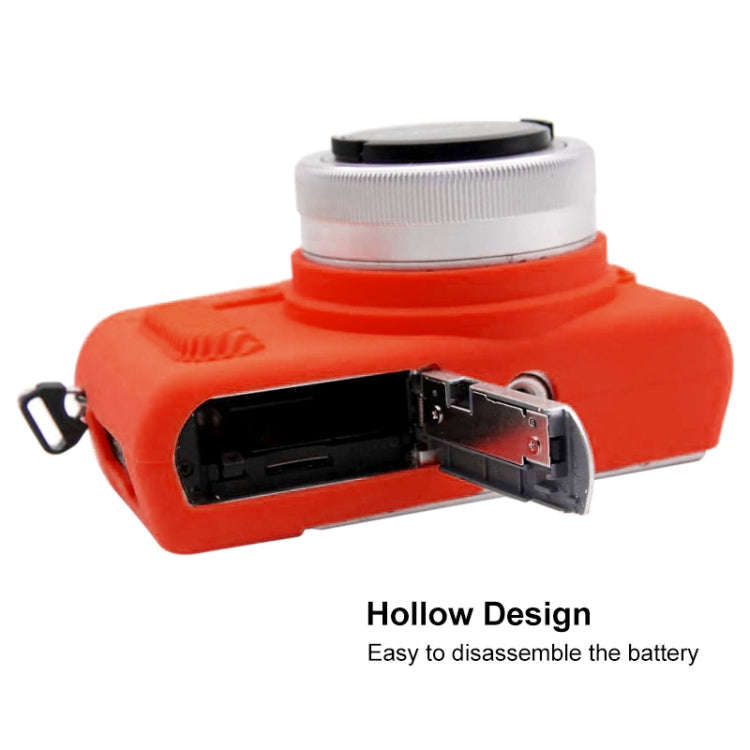 PULUZ Soft Silicone Protective Case for Panasonic Lumix GF10(Red)