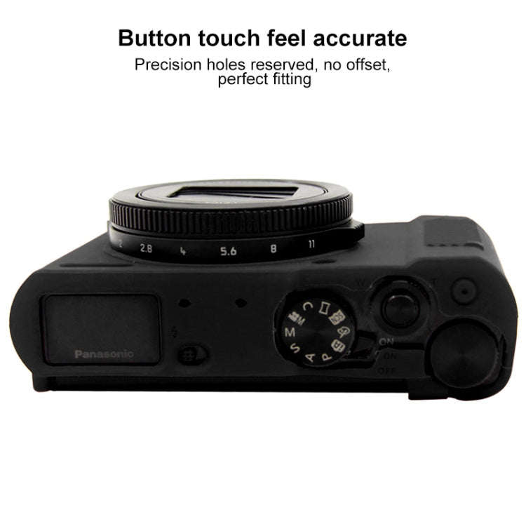 PULUZ Soft Silicone Protective Case for Panasonic Lumix  LX10(Black)