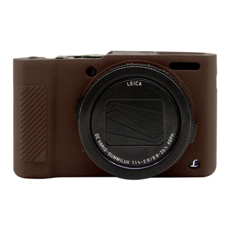 PULUZ Soft Silicone Protective Case for Panasonic Lumix  LX10(Coffee)