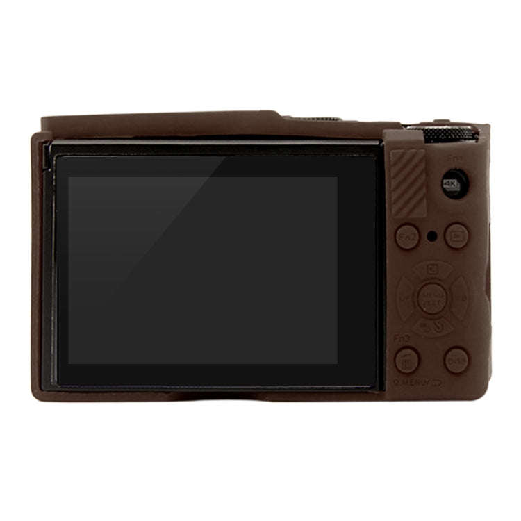 PULUZ Soft Silicone Protective Case for Panasonic Lumix  LX10(Coffee)