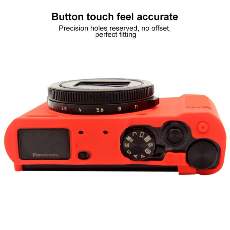 PULUZ Soft Silicone Protective Case for Panasonic Lumix  LX10(Red)