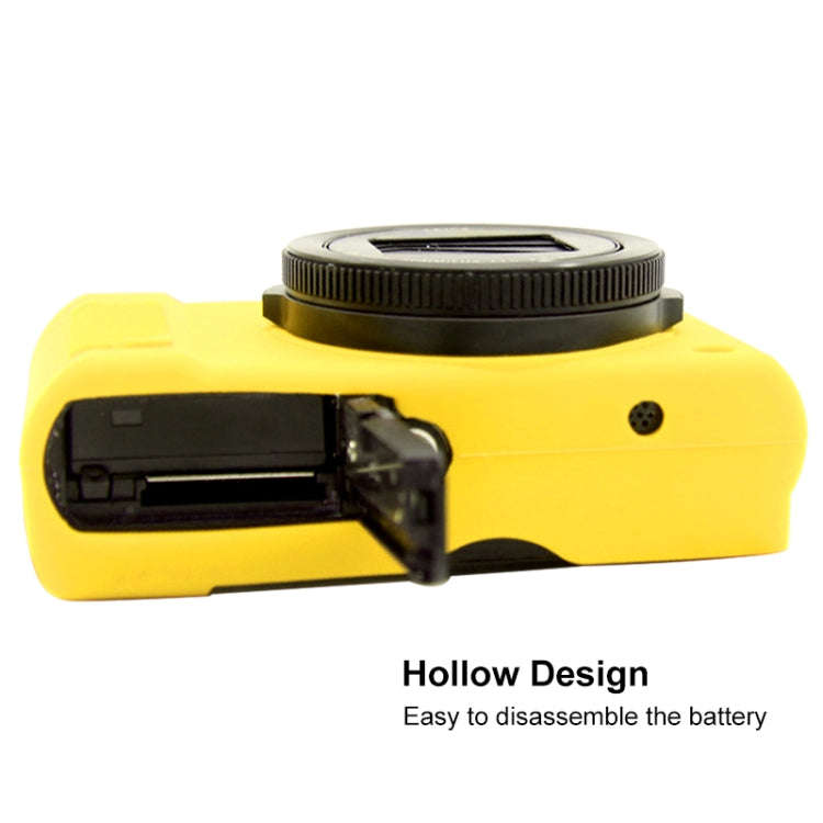 PULUZ Soft Silicone Protective Case for Panasonic Lumix  LX10(Yellow)