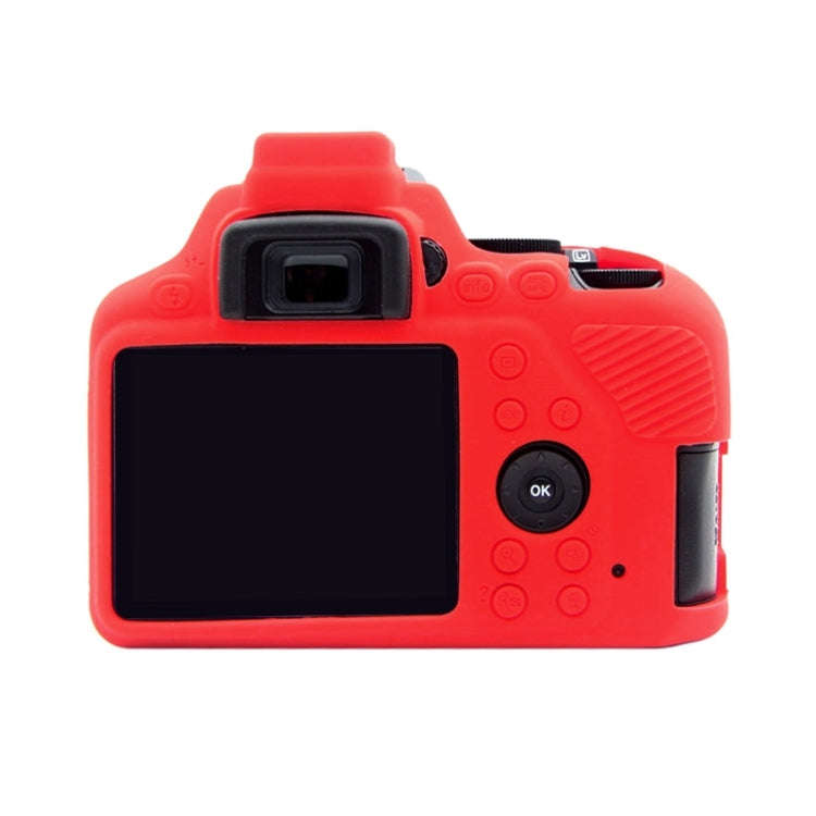 PULUZ Soft Silicone Protective Case for Nikon D3500(Red)
