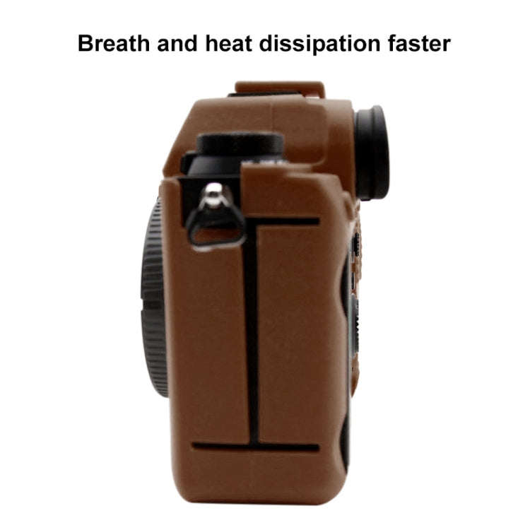 PULUZ Soft Silicone Protective Case for Sony ILCE-9M2/ Alpha 9 II / A92(Coffee)