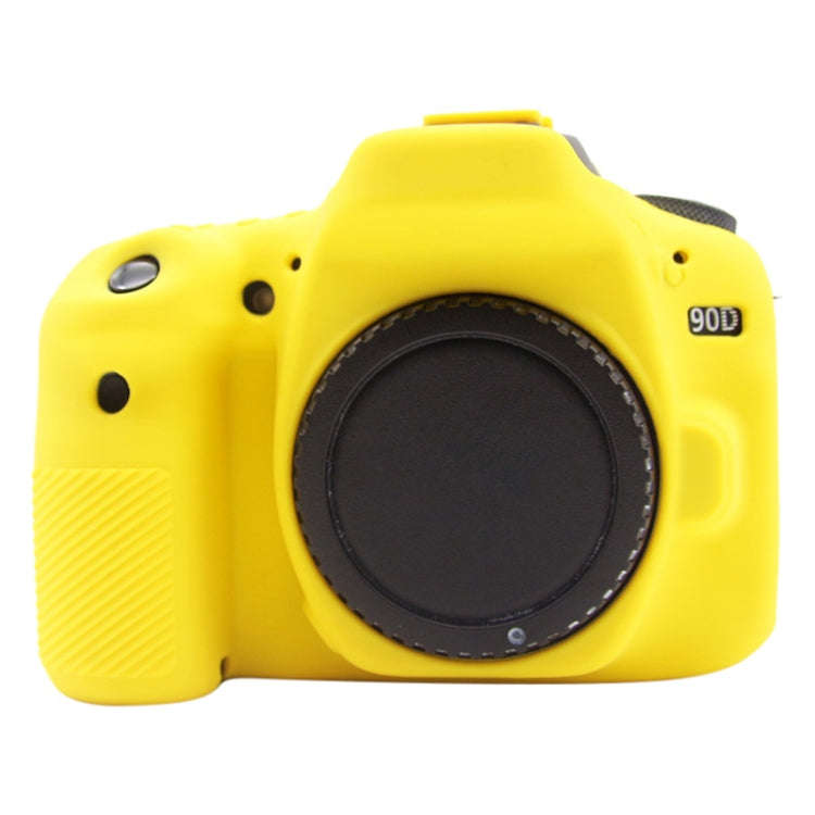PULUZ Soft Silicone Protective Case for Canon EOS 90D(Yellow)