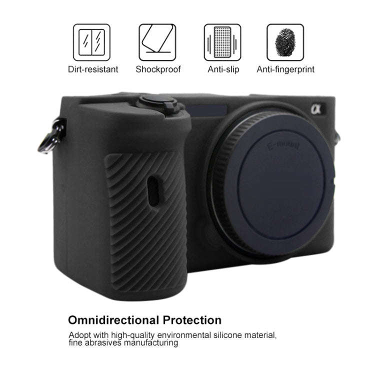 PULUZ Soft Silicone Protective Case for Sony A6600 / ILCE-6600(Black)