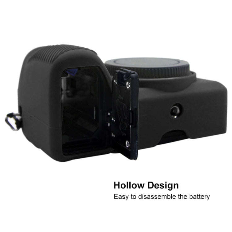 PULUZ Soft Silicone Protective Case for Sony A6600 / ILCE-6600(Black)