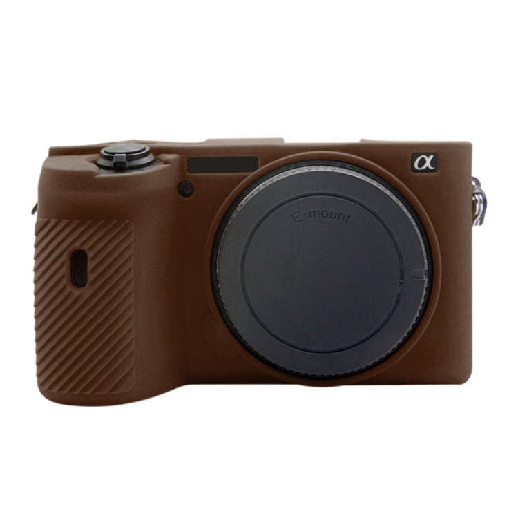 PULUZ Soft Silicone Protective Case for Sony A6600 / ILCE-6600(Coffee)