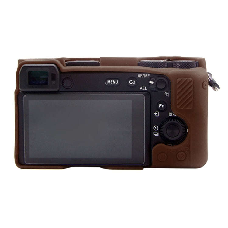PULUZ Soft Silicone Protective Case for Sony A6600 / ILCE-6600(Coffee)