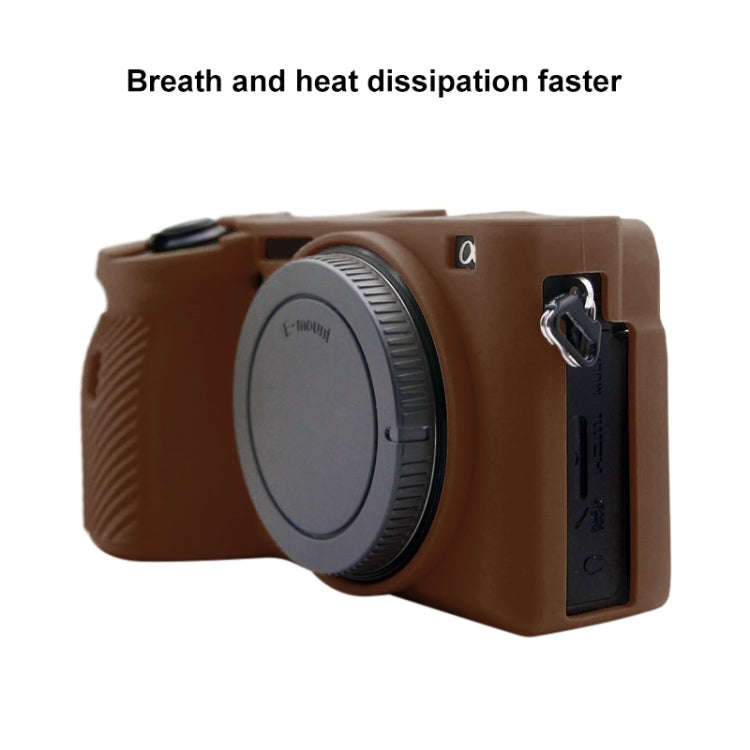 PULUZ Soft Silicone Protective Case for Sony A6600 / ILCE-6600(Coffee)