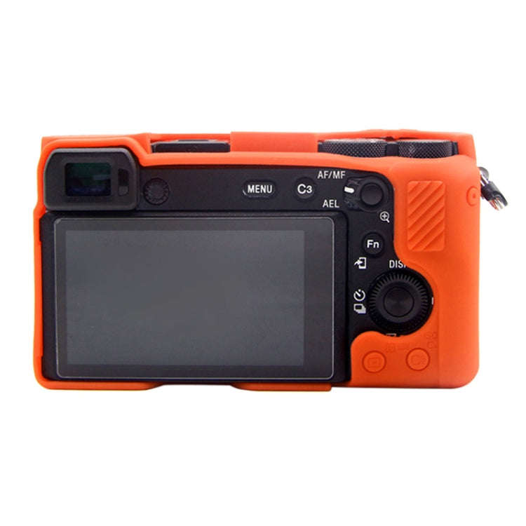 PULUZ Soft Silicone Protective Case for Sony A6600 / ILCE-6600(Orange)