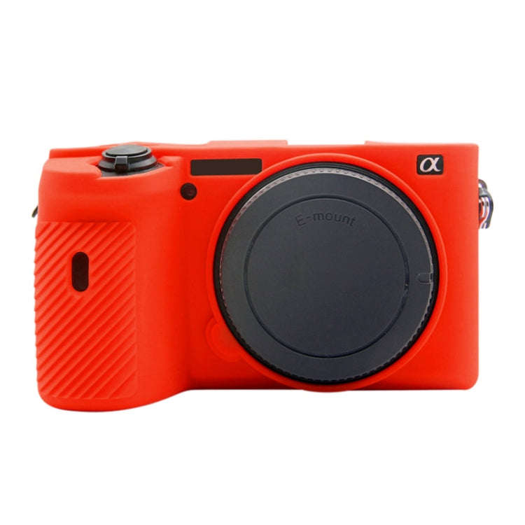 PULUZ Soft Silicone Protective Case for Sony A6600 / ILCE-6600(Red)