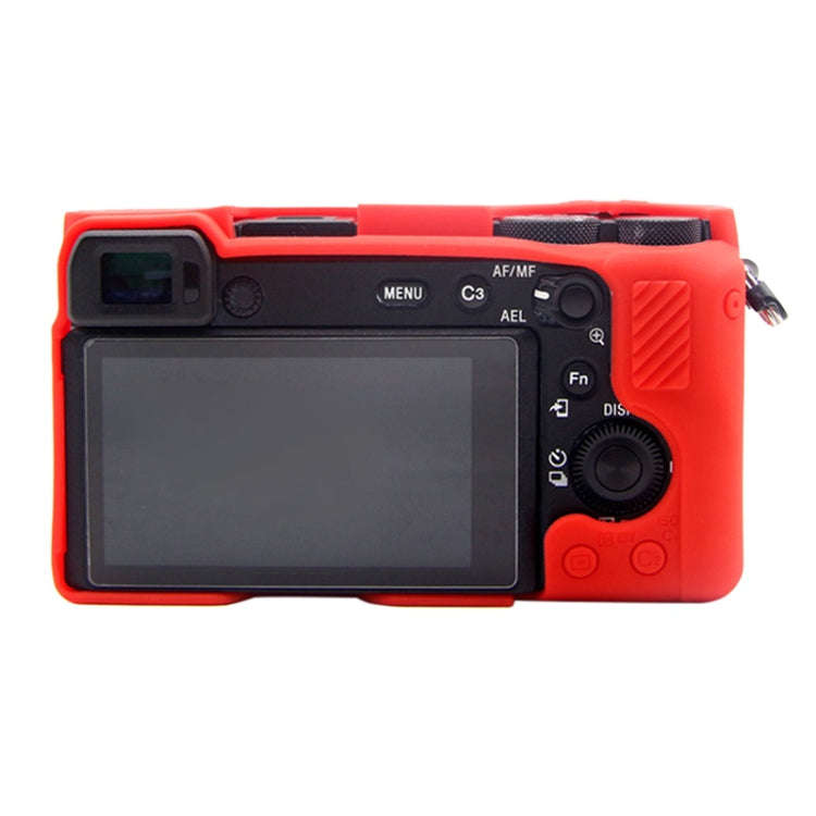 PULUZ Soft Silicone Protective Case for Sony A6600 / ILCE-6600(Red)